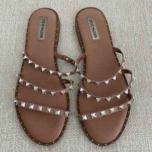 Steve Madden Nude Studded Sandals